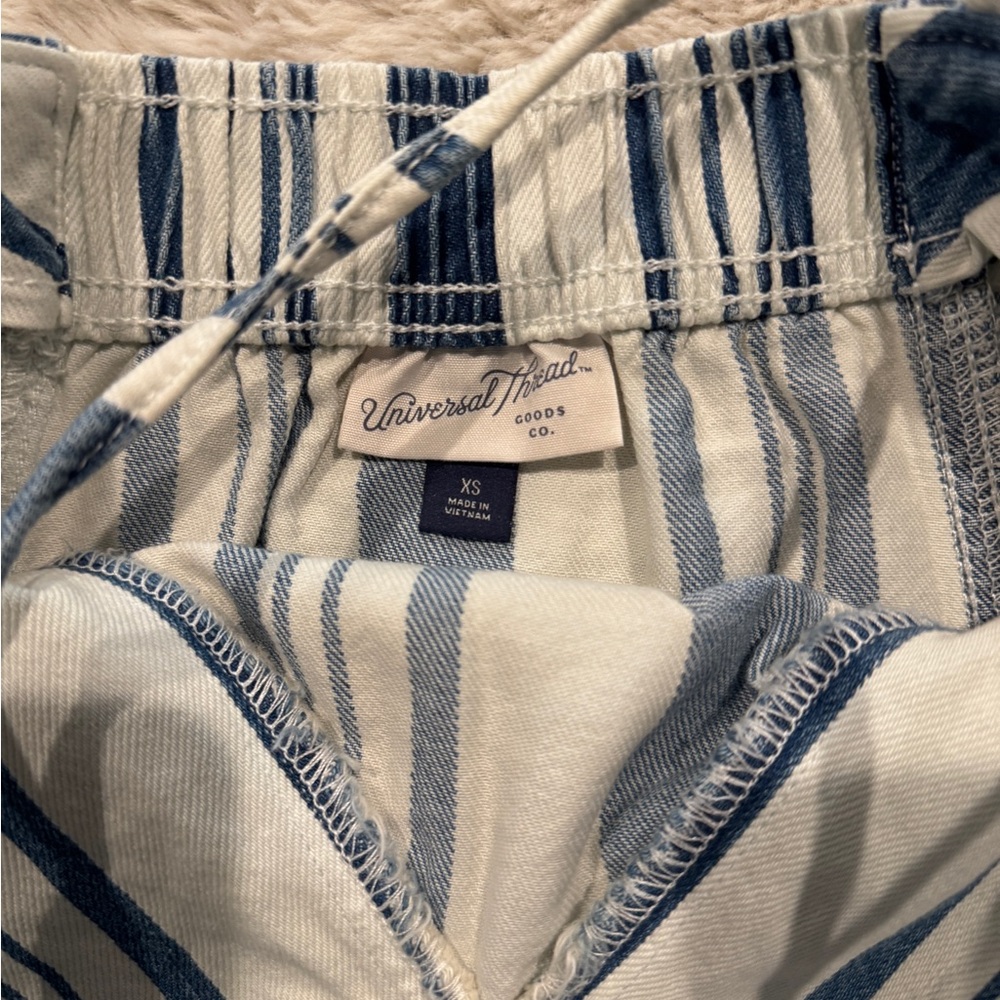 Striped Blue and White denim top - Picture 2 of 9
